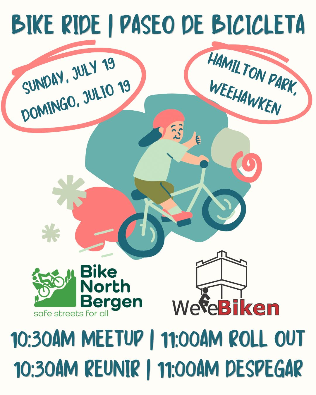 Saturday August 15 Social Ride to Manhattan Summer Streets!